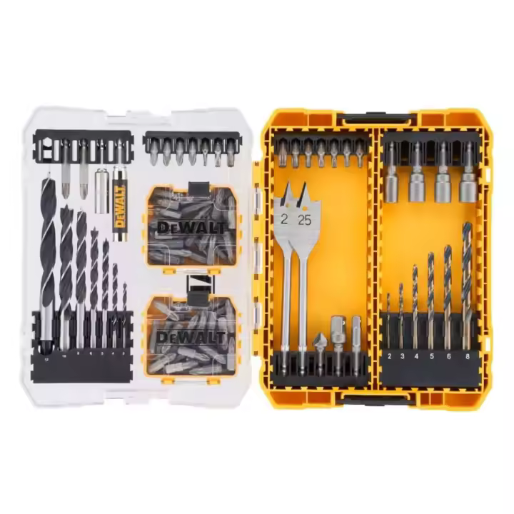 DeWalt DT70784-QZ - Juego de accesorios de perforación de 100 piezas en estuche mediano - 1
