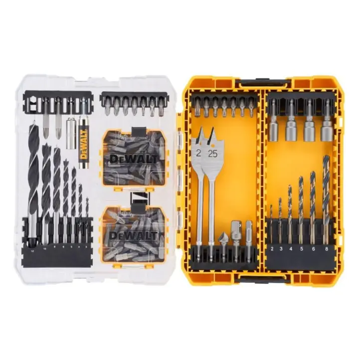 DeWalt DT70784-QZ - Juego de accesorios de perforación de 100 piezas en estuche mediano - 1