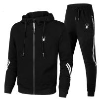 Conjunto De Deporte Para Hombre Primavera Otoño Con Sudadera De Manga Larga Y Pantalones De Correr 2 Piezas Ropa Deportiva Casual Estilo Formal - details 3