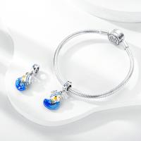 Encantos De Cocodrilo Plateado En Plata Con Dibujo Colorido Encantos Colgantes Para Pulseras Y Collares Joyería DIY - details 146
