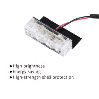 Luz De Advertencia Estroboscópica Para Coche 6x3 LED Rojo Azul Amarillo 12V Antena Frontal De Emergencia Para Policía Y Bomberos - details 4