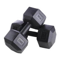 Juego de 2 mancuernas hexagonales con revestimiento de vinilo, de 2,5 a 10 kg, para culturismo y fitness, para hombres en el gimnasio en casa. - details 7