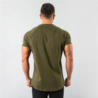 Camiseta De Verano Para Hombre Camiseta Deportiva Fitness Algodón Transpirable Secado Rápido Estilo Delgado Casual Running - details 6