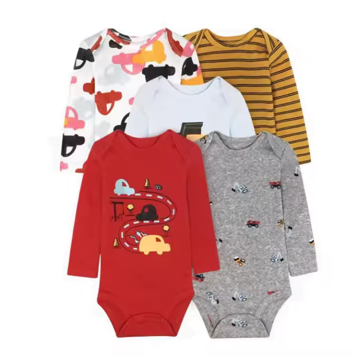 Zenyth Ropa para niños, y Primavera Nueva Primavera, mono triangular de manga Larga para Bebés, ropa para gateo, mono de Niño de piezas - 1