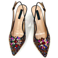 Sandalias De Fiesta Verdes Con Zapatos De Tacón Alto Y Bolso De Venus Chan Estilo INS Punta Redonda Brillante Elegantes Para Mujer - details 58