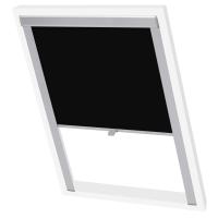 vidaXL Persiana Opaca Enrollable Tela y Marco de Aluminio Techo Ventana Color Gris,  Negro, y mas - details 1