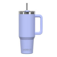 Taza Termo De Acero Inoxidable Watersy 40oz/1200ml Con Asa Y Tapón De Pajita Gran Capacidad Para Mantener Café Y Cerveza Frío Aislamiento Térmico Portátil - details 17