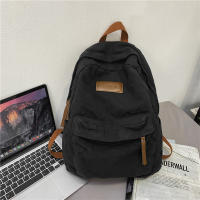 Mochila de lona verde para ordenador portátil para hombre y mujer, morral de viaje a la moda, ideal para estudiantes - details 15