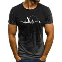 Camiseta De Algodón Divertida Para Pesca Aficionado Camiseta Casual Ligera De Secado Rápido Para Hombre Con Estampado De Líneas De Pesca - details 2