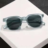Gafas De Sol Cuadradas De Moda Para Hombre Marco De Plástico Transparente Gris Estilo Callejero Cool Accesorios De Vida Diaria Para Al Aire Libre - details 1