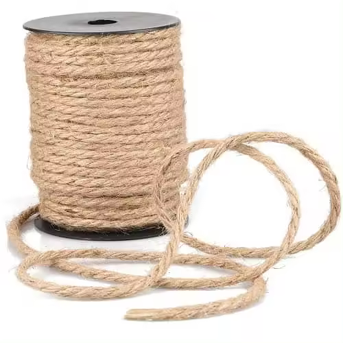 CABLEPELADO Cuerda de cáñamo Natural | Rollo de Cordel Yute | Cuerda para Bricolaje, Decoración de Muebles, Envoltura, Jardinería, Confección, Artesanía | 15 Metros de Largo x 4 mm de Grosor - 1
