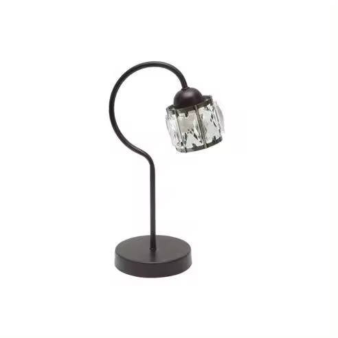 FABRILAMP Lámpara de Sobremesa Noble en Cuero/marrón 35x13x20 Cm - Diseño Elegante - 1