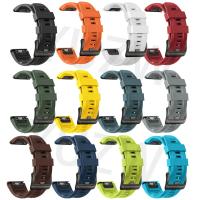 Correa De Silicona QuickFit Para Reloj Garmin Fenix 6 6X pro 7 7X 5X 5 plus Fenix8 Forerunner 955 965 Tactix 8 Brazalete Unisex - details 4