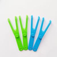Porta Algodón Dental Reutilizable Herramienta De Higiene Oral Limpiador De Dientes Interdentales Auxiliar De Flosser Blanco Para Adultos - details 0