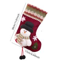 Calcetines De Navidad 25cm Decoración De Árbol De Navidad Vintage Calcetines De SANTA BOOTS Colgante Para Chimenea Decoración De Fiesta Para El Hogar - details 0