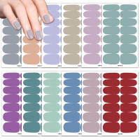 Pegatinas De Uñas Sólidas Y Duraderas Para Mujeres Resistentes Al Agua Fáciles De Aplicar Y No Faciles De Deslizarse Multicolor Para Adornar Las Uñas - details 0