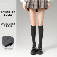 Calcetines De Pressión Para Pies Y Piernas Kave 45-63cm Estilo Japonés Invierno Calcetines Largos De Rodilla Ribbed Para Mujer - details 7