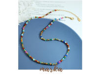 Piedra natural multicolor cuentas de Maple Titanium accesorios personalizados estilo ético Bohemio collar pulsera de moda conjunto de joyas - details 0