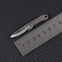 Cuchillo Plegable De Titanio EDC Mini Para Acampar Y Frutas Con Cadena De Llaves Portátil Cuchillo De Emergencia Pendiente Regalo - details 2