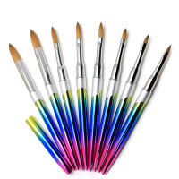 Cepillo De Uñas Kolinsky Para Manicura Broom De Gel Para Arte De Uñas Cepillo De Acrílico Polvo De Pówer Carving Gel Broom Línea Delineador Dibujo Tinta - details 1