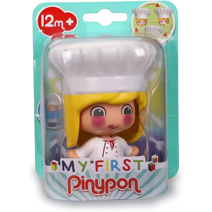 Pinypon - My First, Figura Chef, Muñeco cocinero  combinable,+ 12 meses, FAMOSA 700016400 - 1