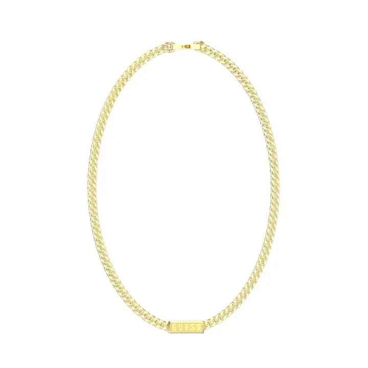 Guess Collar Hombre Lion King De Acero Dorado - 1