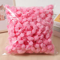 50/100Pcs Flores Rosa Artificiales 3.5cm PE Espuma Flores Falsas Para Decoración De Casa Boda Regalos DIY Accesorios De Caja - details 8
