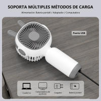 Pequeño Ventilador Mano con Orejas de Conejo Cute - Portátil y Cute / Aplicable a Múltiples Escenarios - details 4