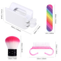 YIKOOLIN Set De Reciclaje De Polvo Para Uñas Con Cuchara Y Recipiente Portátil Kit De Pincel Para Polvo De Uñas Herramientas De Manicura - details 7