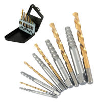 Set De 10 Piezas De Extractores De Tornillos Rotos Con Broca HSS Herramientas De Demolición Doble Final Para Metal Y Madera - details 2