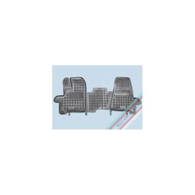 Rezaw Plast Alfombrilla caucho 3D premium  Ford TRANSIT IV delantero, versión 2 pasajeros , con dos asientos separados (cada asiento sólo para una persona), con un material extra en el lado del conductor, caja de cambios automática  2013 -  REF: 200637 - 1