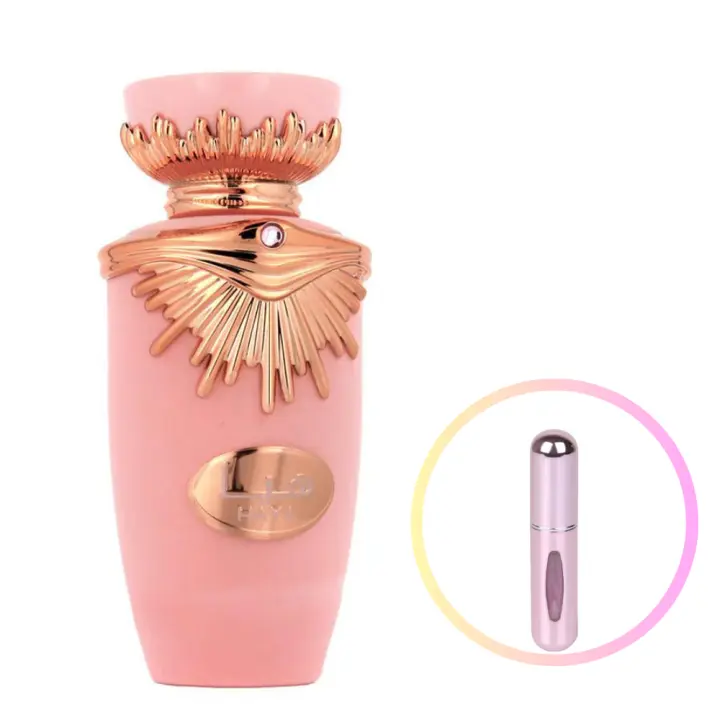 Perfume HAYA Lattafa 100ml +ATOMIZADOR 5ml Recargable GRATIS! Perfume para Mujer  Árabe Original De Dubai Emiratos Árabes - 1