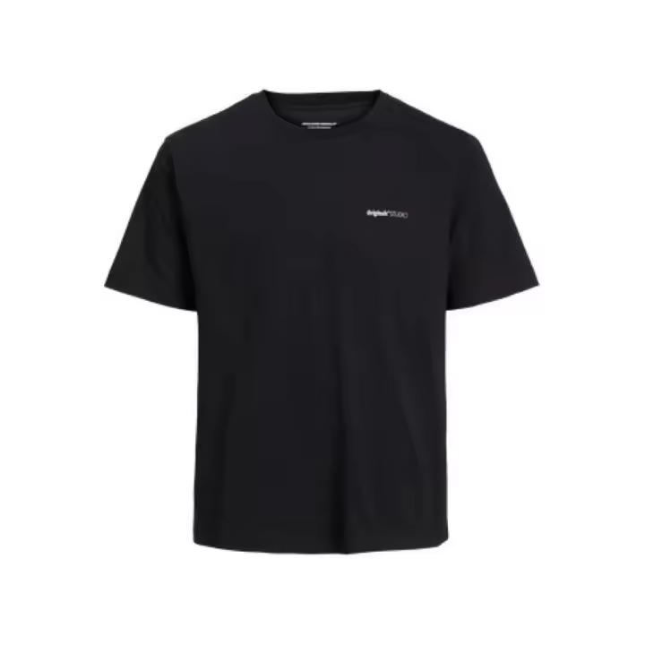 Camiseta JACK & JONES JORVARENNA PAINTED BACK TEE SS CRE NECK 12273646 Negro Negro - 1
