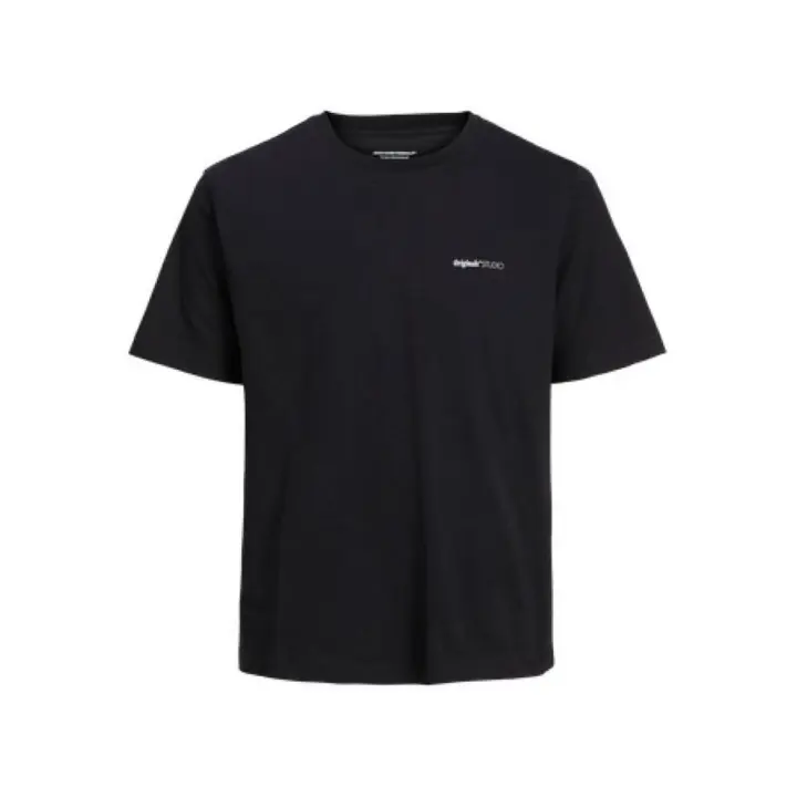 Camiseta JACK & JONES JORVARENNA PAINTED BACK TEE SS CRE NECK 12273646 Negro Negro - 1