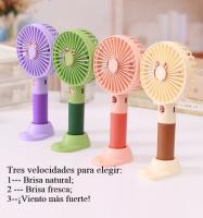 FGNS Ventilador de mano, Batería Lition ventilador portátil, ventilador recargable USB, Ventilador personal a batería con 3 velocidades para oficina,exteriores, escuela, trabajo, camping,etc. - details 2