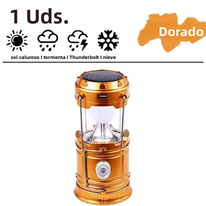 Lámpara Multifuncional Portátil Para Camping Y Emergencias LED Impermeable Con Luz De Trabajo Potenciada Recargable - 1