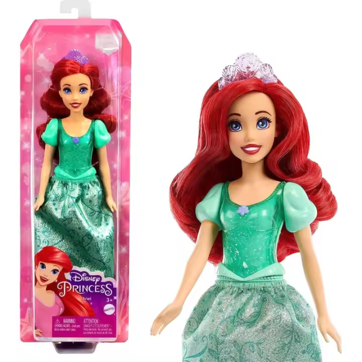 Disney Princess Ariel Muñeca princesa película La Sirenita, juguete +3 años Mattel HLW10 CPAHLW10 - 1
