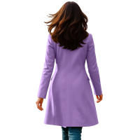 Nueva Chaqueta De Mujer De Invierno Con Manga Larga Y Cuello En V A-line Fashion Chaqueta De Trench Para Otoño Y Invierno - details 14