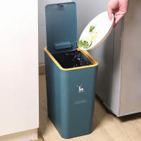 Bandeja De Papel Toalla De Cocina 10L Con Tapa Estilo Nórdico Para Sala De Estar Y Baño Ecológica Y De Presión Rectangular - details 1