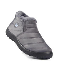 Botas De Nieve Para Mujer Botines De Invierno Con Plush Impermeables Y Antideslizantes Zapatos De Plataforma Unisex Con Tacón Bajo - details 14