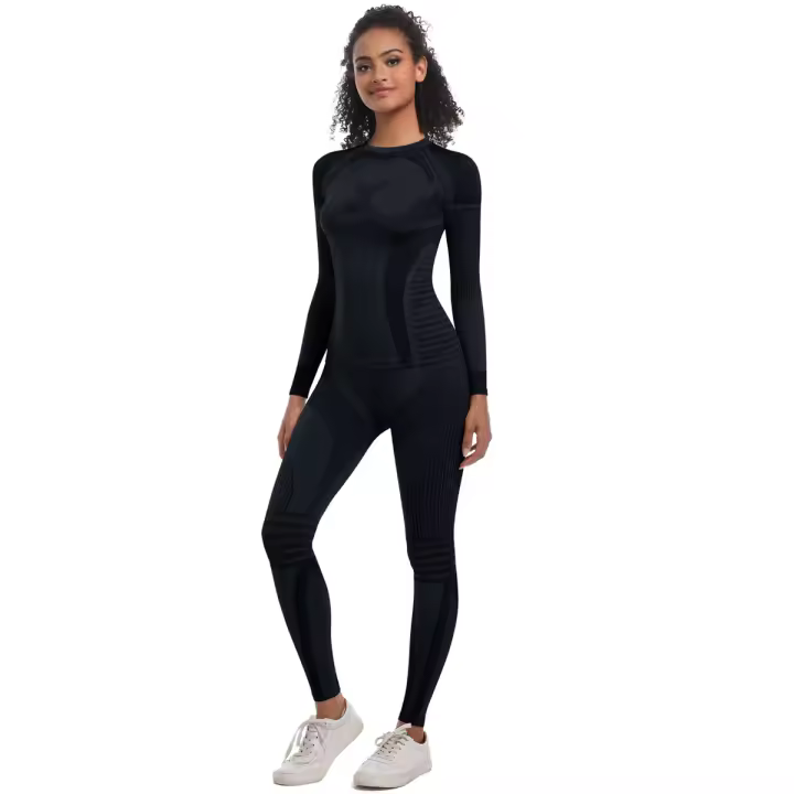 SSITO Ropa de Yoga with Curve de Sirena, ropa de conducción al Aire Libre, ropa de Esquí, ropa interior Térmica Deportiva, ropa de compresión para Corre, Tops para Mujer - 1