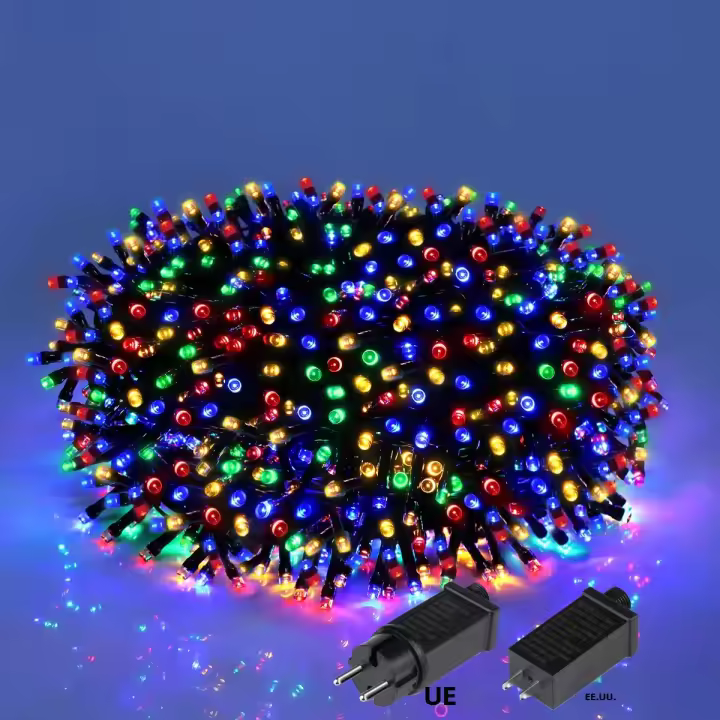 Luces De Fairy LED 24V Para Decoración De Fiesta Con Enchufe EU/US Iluminación De Noche Para Casas Bodas Año Nuevo 8 Modos - 1