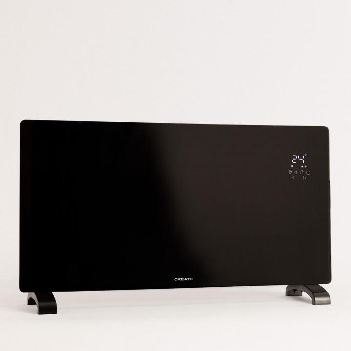 CREATE - Radiador convector Eléctrico de Cristal con WiFi - 2 potencias - Programable 24 horas - WARM CRYSTAL 2500W