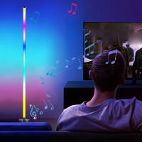 Lámpara De Piso LED 122CM RGB Control Remoto APP Iluminación Ajustable Para Decoración De Sala De Estar Moderna Con Luz Musical - details 3