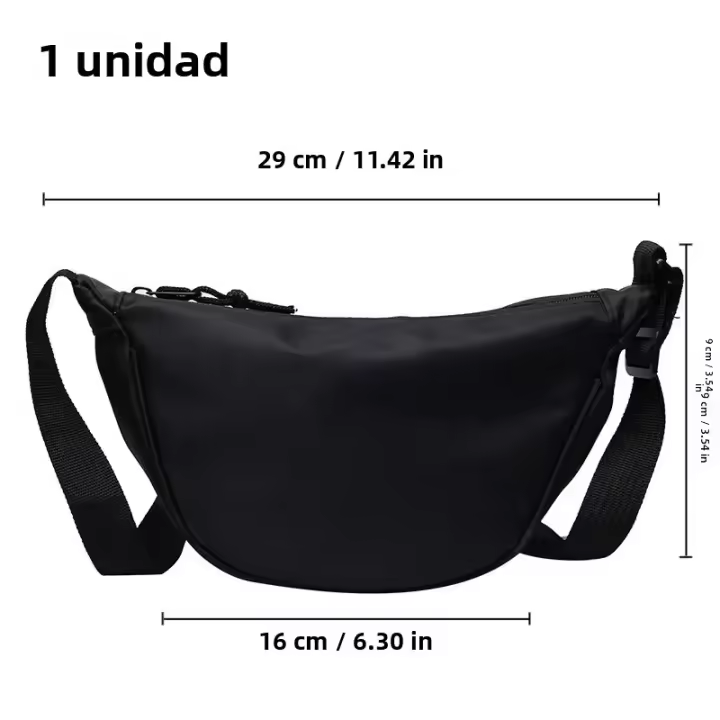 Bolso Transversal De Dumpling Para Mujer Gran Capacidad De Viaje Color Sólido Bolsa De Pecho Diseñada Para Mujeres Diario Calle Fanny Packs - 1
