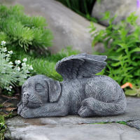 Estatuilla de resina – Lápida conmemorativa para mascotas, figura de ángel para jardín - details 8