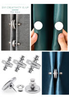 Clips Magnéticos Para Cortina Accesorios Decorativos Para El Hogar Previene Fugas De Luz Hebilla Desmontable De Alta Calidad En Algodón - details 5