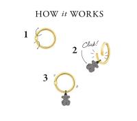 S925 sterling silver bear decorative ring & wire braided bracelet European and American fashion exquisite braided bracelet simple and versatile women's silver jewelry - details 0