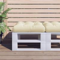 vidaXL Cojín para sofá de palets de tela 58x58x10 cm en color Beige/Gris/Taupé y más | acolchados duraderos para sofás de jardín terraza exterior - details 8