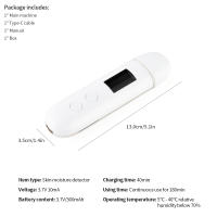 Analyizador De Piel Facial USB Rechargeable Medidor De Contenido De Hidratación Y Aceite De La Piel Detector De Agente Fluorescente Tester De Elasticidad De La Piel - details 17